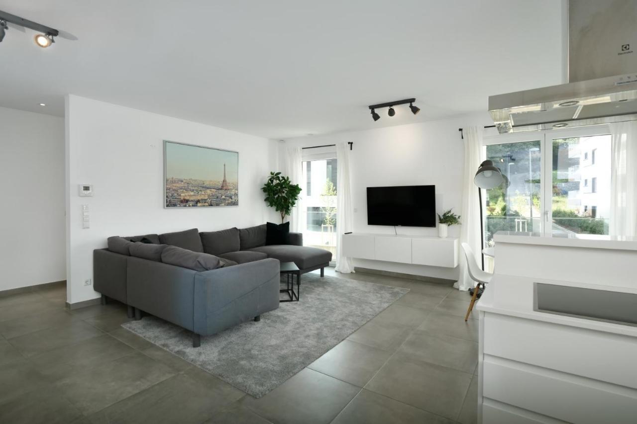 2br Apt 100 M2 W Terrace, Free Parking, Business Or Leisure * Luxemburg