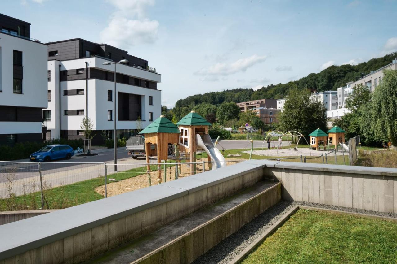2br Apt 100 M2 W Terrace, Free Parking, Business Or Leisure Apartment Luxemburg