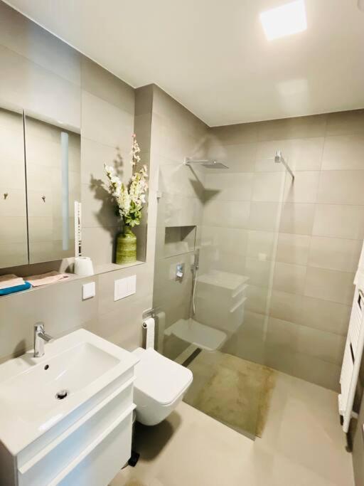Luxury Flat In Center With Parking & Terrace Appartement
