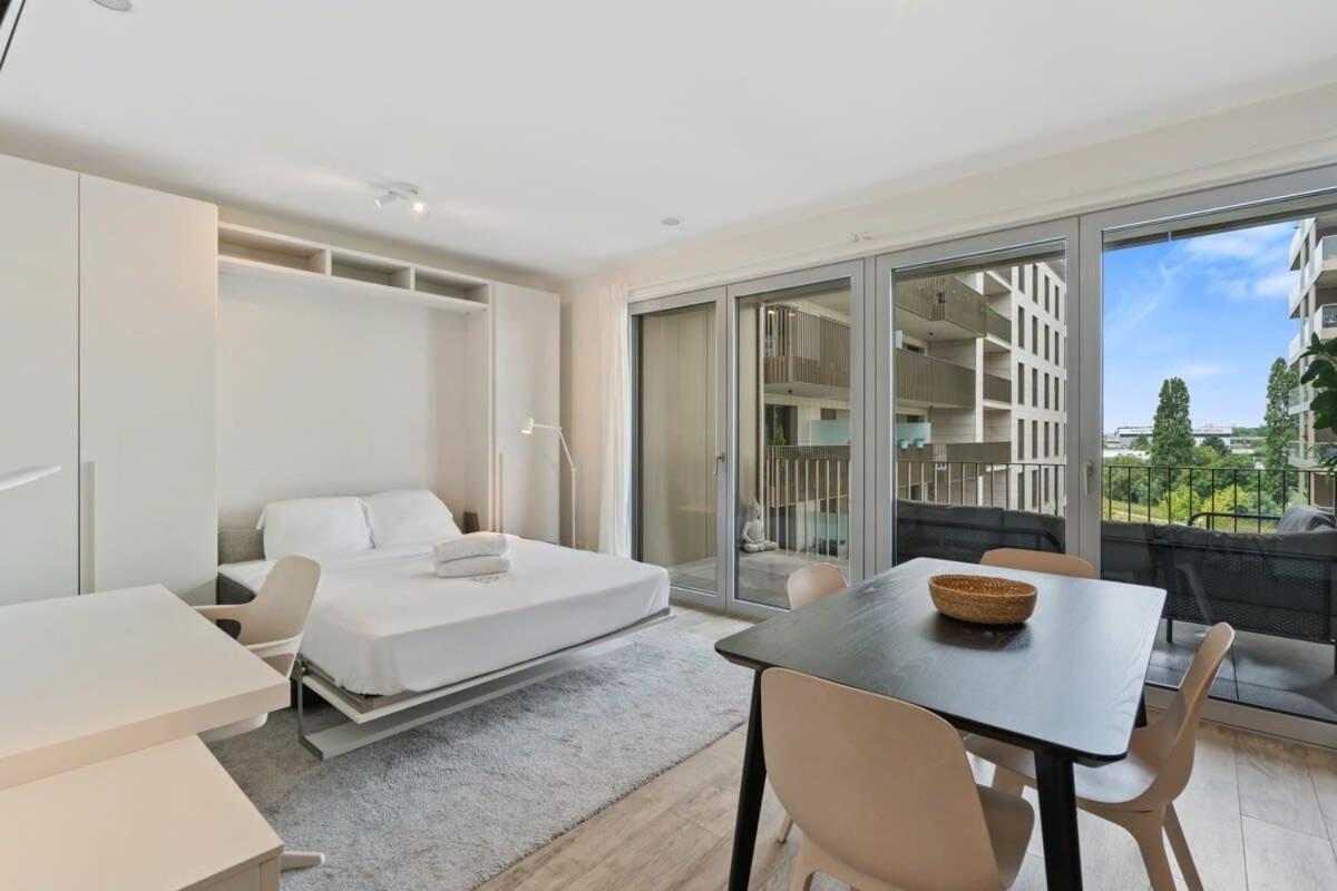 Modern Studio With Balcony In