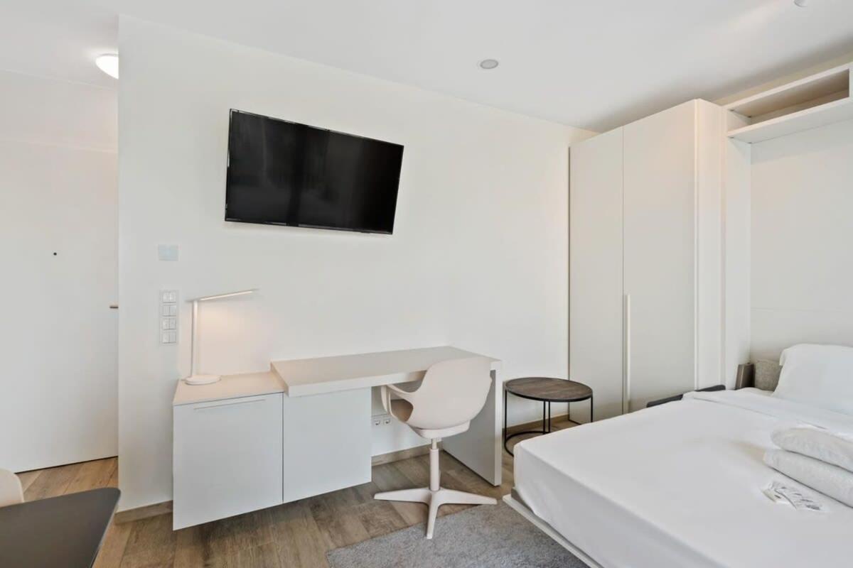 Modern Studio With Balcony In Apartment Luxembourg