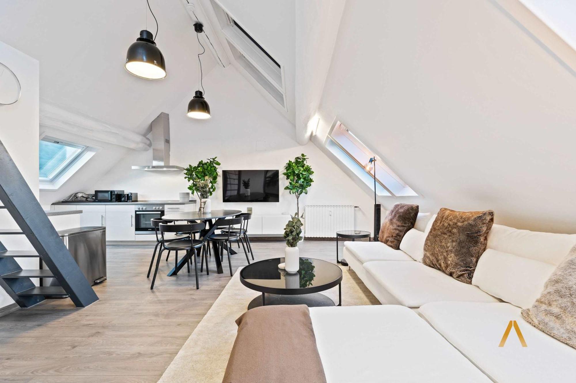 Apartamento Charming 1br Loft In Ville-haute,
