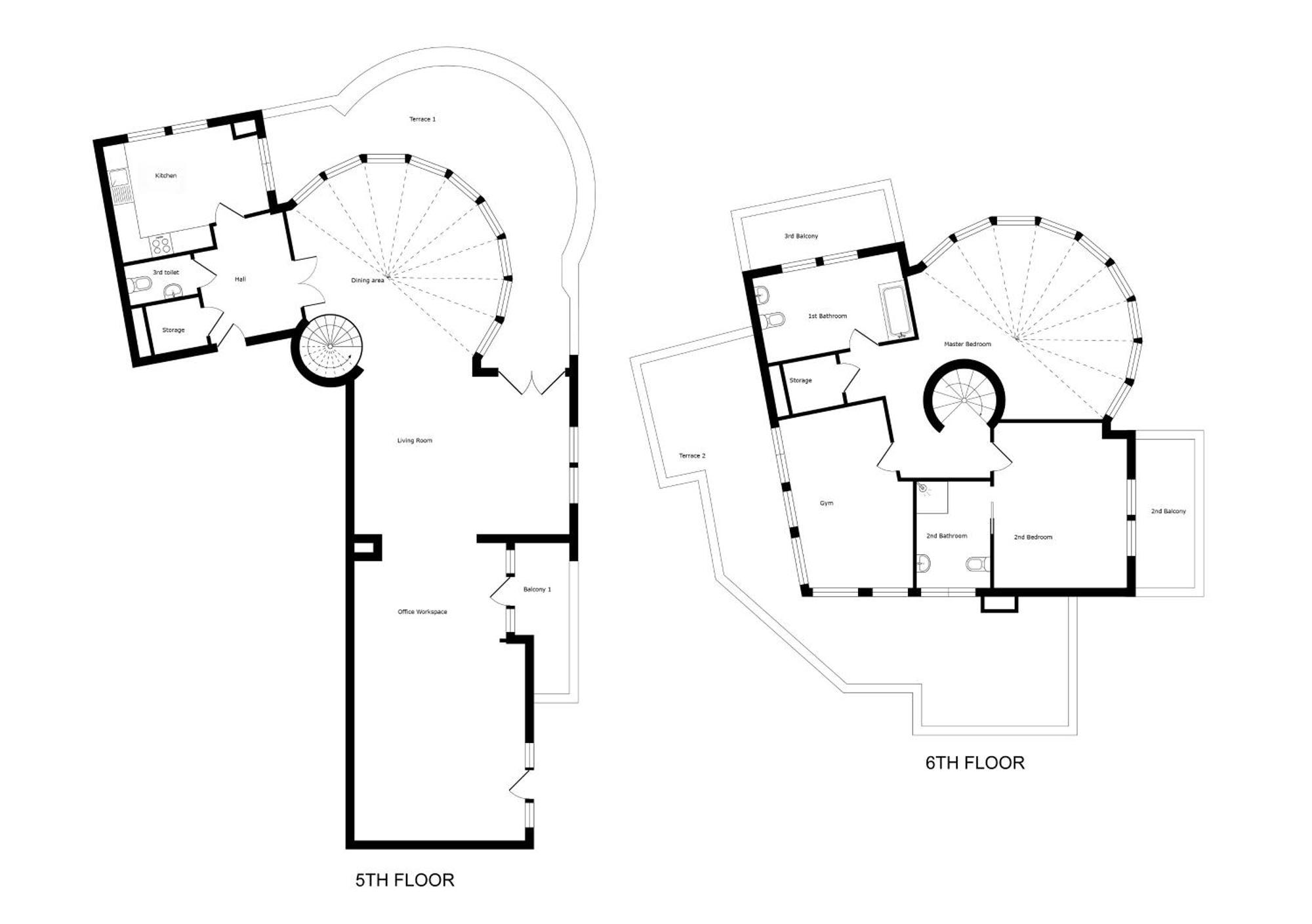 Lux Penthouse - Office, Terrace, Gym & Parking Apartment Luxembourg